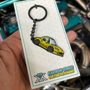 Honda S2000 Metal Keychain New.